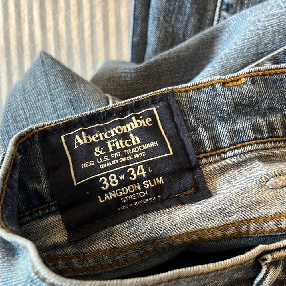 Abercrombie & Fitch Light Blue Slim Jeans - Picture 2 of 4